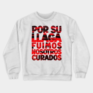 Isaiah 53-5 By His Wounds Were Are Healed Spanish Crewneck Sweatshirt
